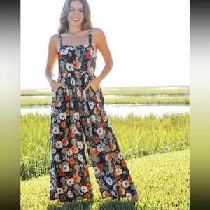 Natural Life Romper Purple Daisies